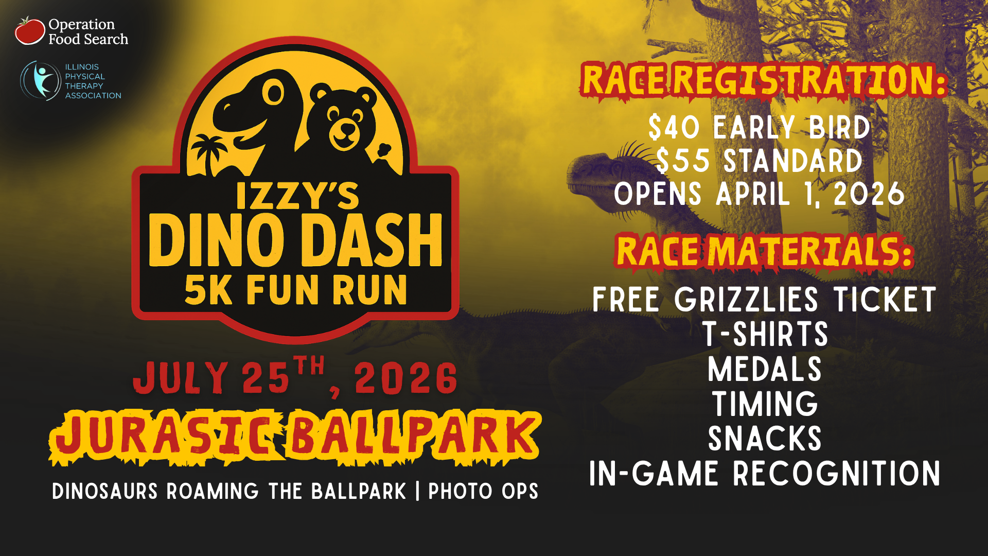 Izzys 5k Fun Run - Dino Dash