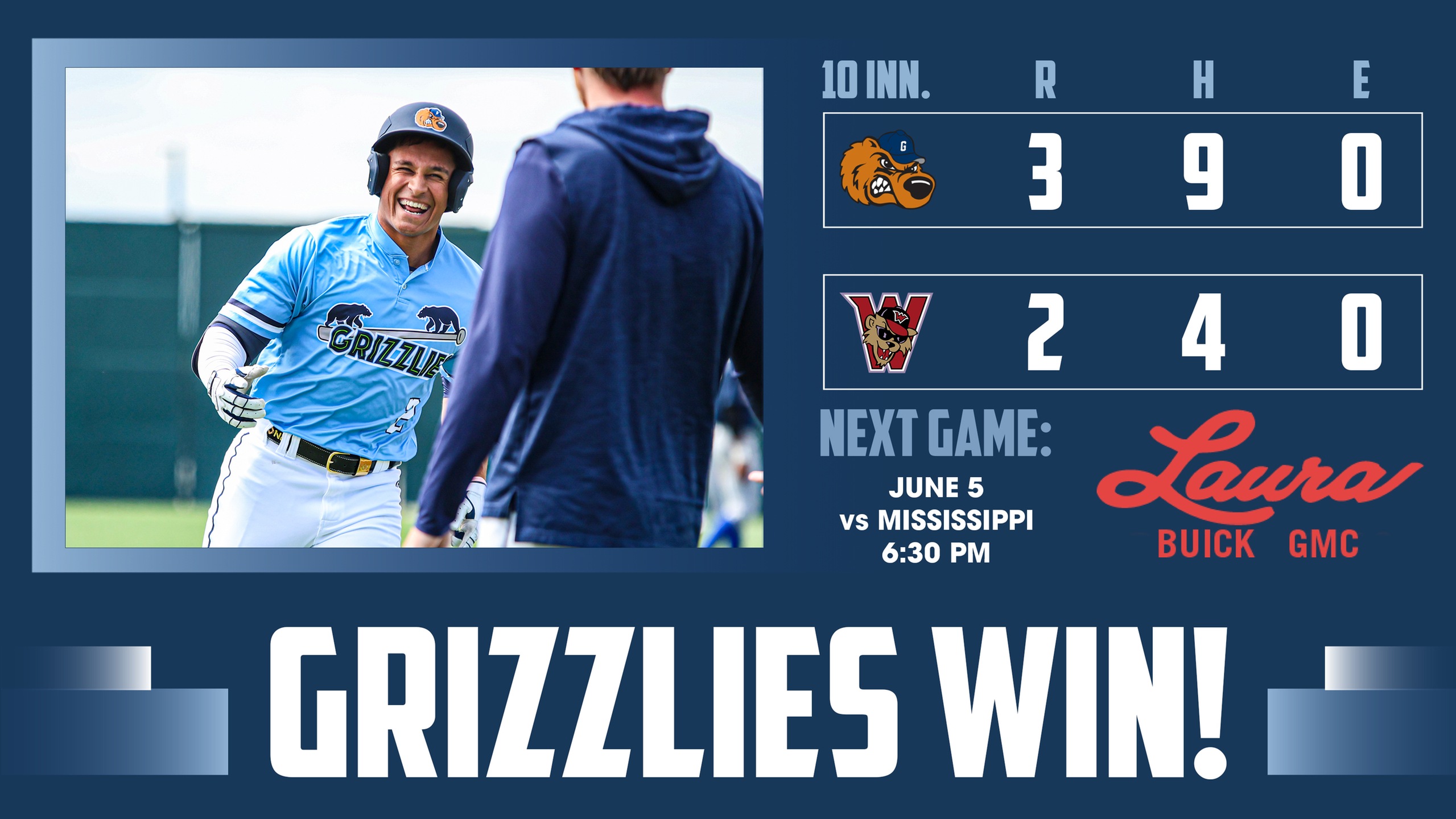 Grizzlies Secure Winning Trip, Beat Wild Things in Extras